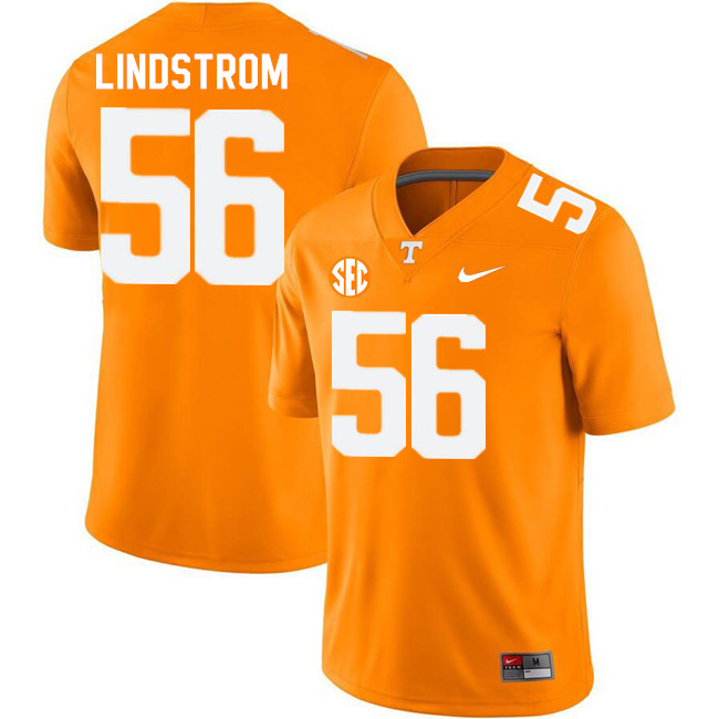 Men #56 Kellen Lindstrom Tennessee Volunteers College Football Jerseys Stitched-Orange